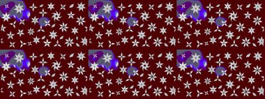 Raster illüstrasyonu. El çizimi. Çiçekli, yapraklı, çiçek desenli çizim..