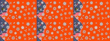 Hoş bir çiçek geçmişi var. Küçük bir çiçekte eskiz deseni. Güzel kumaş deseni. Raster illüstrasyonu.