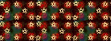 Kar taneleri tasarımı. Son moda kar taneleri ve elementler onun kartlarını gösteriyor. Retro tarzı, kış elementleri. Modern soyut tasarım posteri, kapak, kahverengi, kırmızı ve siyah renkli kart tasarımı.