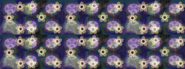 Renkli elementlerle Raster ilginç desen