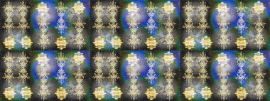 Yeni yıl dekoratif kar taneleri arka plan. Kışın kar karalamalar pul. El Noel Raster çizilen illüstrasyon.