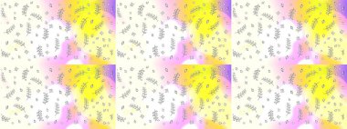 Küçük renkli çiçekler. Küçük çiçekte güzel bir desen. Moda baskıları için zarif bir şablon. Çiçekli bahar çiçekleri. Motley illüstrasyonu.