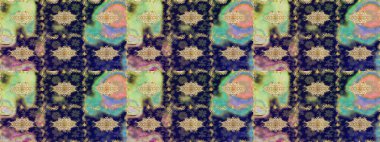 Gri renklerdeki altın element. Doğu tarzı element. Davetiyeler, kartlar, web sayfası için Raster illüstrasyon. Tasarım şablonu için çizgi çizimi sınırı. Altın çizgili çiçek dekoru.