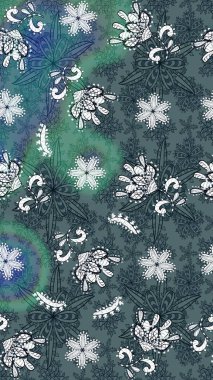 Manzaralı çiçek deseni. Çiçek kompozisyonu, el boyası, hassas şablon. Üst manzara, yumuşak yeşil renk tarzı. Sevgililer günü ve tebrik kartı konsepti için şık bir davet.