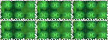 Arkaplan dokusu, duvar kağıdı, yeşil renkli çiçek teması. Soyut etnik raster kusursuz desen. Kabile sanatı boho baskısı, klasik çiçek arkaplanı.