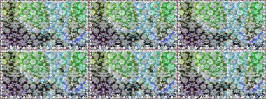 Raster illüstrasyonunda kusursuz çiçek deseni. Gri renkli çiçekler.