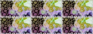 Çiçekli zambaklar kusursuz bir arka plan. Çiçek tasarımı için inanılmaz bir kolaj cenneti tarzı. Çiçek açan parlak kolaj çiçeği nötr.