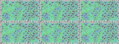 Ambalajlar, duvar kağıtları, kumaş tasarımı ve kağıt için hoş bir arkaplan. Kelebek desenli güzel çizim tasarımı. Kusursuz. Resimler mavi, yeşil ve nötr renklerde.