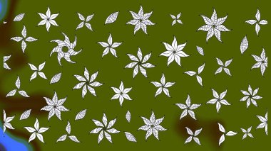 Motley illüstrasyonu. Çiçekli yaz çiçekleri. Moda baskıları için zarif bir şablon. Robot resim. Küçük çiçekte güzel bir desen. Küçük renkli çiçekler..