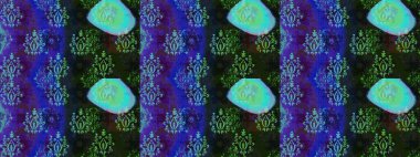 Düz Çiçek Elementleri Tasarımı. Mavi renkli çiçekler. Renkli Bahar Teması eskiz kalıbı. Sevimli çiçek raster deseni.