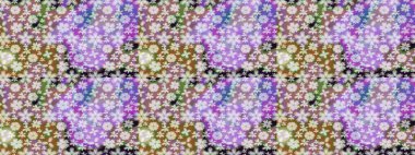 Şatafatlı bahar bahçesi dokusu. Raster illüstrasyonu. Çiçek deseni. Çiçek çizimi arkaplanı.