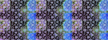 Mavi renklerde. Taslak dekoratif arka plan, çiçek mandala. Raster illüstrasyonu. Çiçek..