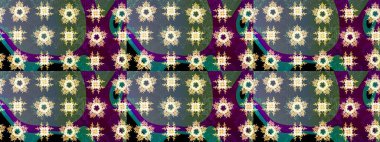 Yeşil renkli çiçekler. Çiçekli karalama şeklinde Raster çiçek deseni. Nazik, narin çiçek arkaplanı.