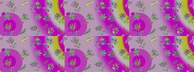 Raster kar taneleri deseni. Renkli arka planda güzel kar taneleri. Raster illüstrasyonu.