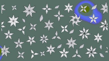 Tarafsız renklerde çiçeklerle çizilmiş çiçek deseni. Suluboya tarzında nötr renkler üzerine çiçekler.