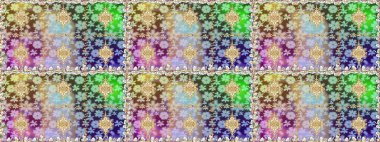 Barok tarzında duvar kağıdı tasarımı için kusursuz damaske deseni arkaplanı. Altın elementlerle nötr renklerde altın desen. Süslü raster dekorasyonu.