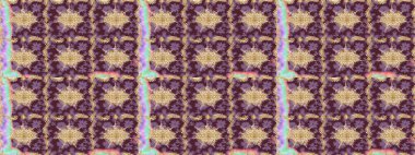 Klasik raster şablonu. Kahverengi ve altın desenli. Tekrarlayan ögelerle soyut arkaplan çiz.