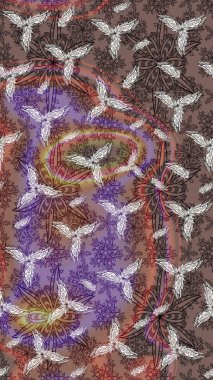 Eskiz Vintage Çiçek Deseni. Raster Kalça dokusu deseni.