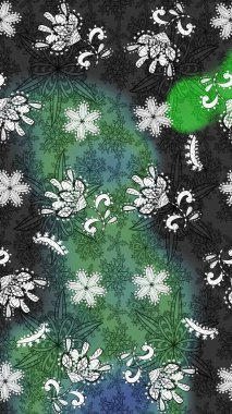 Eskiz modeli etnik tasarım. Çiçekleri, deniz kabukları, mandalaları ve suluboya efektleriyle donanma geçmişi. Yatak çarşafları, ceket, paket tasarımı, kumaş ve moda kavramları için tekstil baskısı.