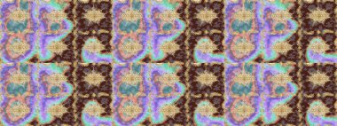 Barok tarzında altın çiçekli süs. Damask çizimi tekrarlanıyor. Doku arka planında altın duvar kâğıdı. Tarafsız renklerde altın element.