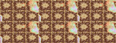 Soyut bir arkaplan çiz. Oriental raster klasik kahverengi ve altın desenli. Raster illüstrasyonu.