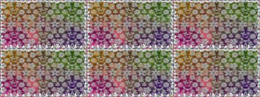 Raster düz çiçekleri pürüzsüz desen. Hediye ambalaj kağıdı, tebrik kartları, posterler ve pankart tasarımı. Gri renkli çiçekler.