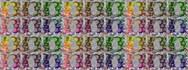 Renkli Bahar Temalı Kusursuz Arkaplan. Çiçeksiz desenli arka plan. Tarafsız renklerde çiçekler. Düz Çiçek Elementleri Tasarım Raster illüstrasyonu.