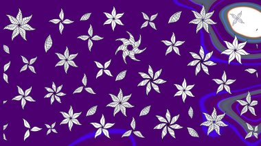 Güzel kumaş deseni. Zentangle soyut çiçekleri. Raster illüstrasyonu. Renkli Bahar Teması eskiz kalıbı. Karalama çiçeği. Düz Çiçek Elementleri Tasarımı.