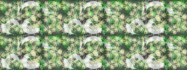 Renkli arka planda güzel kar taneleri. Raster kar taneleri deseni. Raster illüstrasyonu.