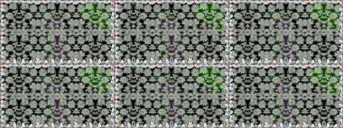 Düz Çiçek Elementleri Tasarımı. Şirin çiçek elementleri. Kusursuz desenli, modaya uygun kumaş deseni. Renkli Bahar Temalı Kusursuz Arkaplan. Raster illüstrasyonu.