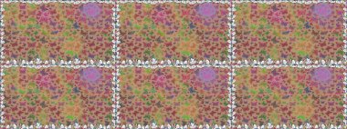 Dekoratif el çizimi kelebekler. Raster illüstrasyonu. Güzel bir kumaş tasarımı. Resim kahverengi, bej ve nötr renklerde.