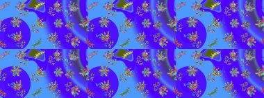 Kar taneleri tasarımı. Son moda kar taneleri ve elementler onun kartlarını gösteriyor. Retro tarzı, kış elementleri. Modern soyut tasarım posteri, kapak, menekşe, mavi ve yeşil renkli kart tasarımı.