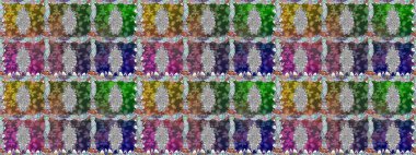 Raster Henna tarzı. Tebrik kartı geçmişi, boyama kitabı, arkaplan ve tekstil için kullanılabilir. Etnik Mandala havlusu. Sınır Kızılderili çiçekli paisley patten. Kusursuz süs izi..