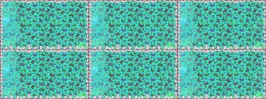 Egzotik hayvanlar. Kusursuz. Raster illüstrasyonu. Kumaş, kağıt, ambalaj kâğıdı ve duvar kağıdı tasarımı için harika bir arka plan. Mavi kelebekler.