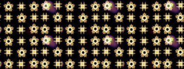 Modern gelişim, siyah raster arka plan duvar kâğıdı illüstrasyonu, klasik çizgi çizgisi, desenli desenli çiçekler, çiçekli süsler. Çiçekli el çizimi çizimi deseni.