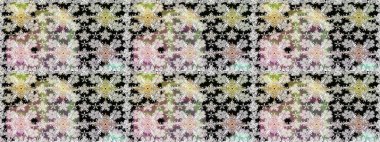 Kusursuz Vintage Çiçek Deseni. Raster Kalça dokusu deseni.