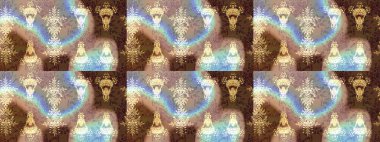 Kahverengi, bej ve parlak çiçekli nötr renklerdeki soyut çizim deseni. Çiçeksel elementlerle süslenmiş zarif raster dokusu. Küçük çiçekte şirin bir çiçek deseni var..