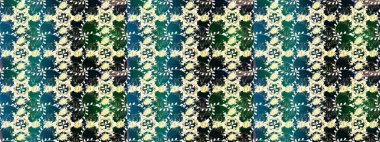 El çizimi çiçekli, pürüzsüz bir desen. Tekstil, kumaş, ambalaj, hatıra defteri için hoş bir çiçek arkaplanı. Çocuksu tasarım. Mavi, yeşil ve nötr arkaplanda.