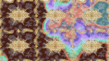 Paisley 'ler zarif çiçek desenli eskiz arka plan duvar kâğıdı resimleriyle klasik güzel modern 3D çizgili sanat eseri ve nötr desenli çiçek yaprakları ve süslemeleri..