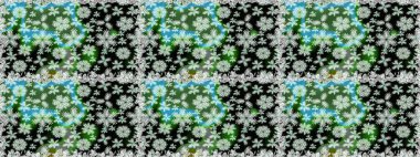 Organik öğeleri. Suluboya efekti. Botanik seamless modeli. Raster desen.