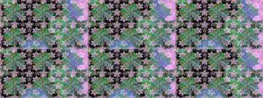 Sabıka fotoğraflarında, bebek kıyafetlerinde, duvar kâğıtlarında, paket kutularında falan kullanılabilir. Zarif, parlak ve kusursuz yeşil çiçek deseni tasarımı.