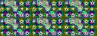 Renkli elementlerle Raster ilginç desen