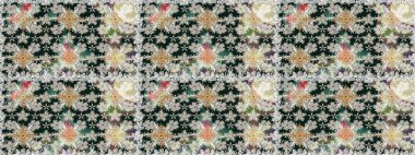 Kızılderili desenli desenli desenli şal deseni. Etnik Mandala süsü. Raster Henna dövme stili. Tekstil, tebrik kartı, boyama kitabı, telefon kılıfı baskısı için kullanılabilir.