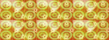 Düz Çiçek Elementleri Tasarımı. Raster illüstrasyonundaki çiçek desenli çizim. Sarı renkli çiçekler. Renkli Bahar Teması çizim şablonu.