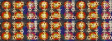 Karla süslenmiş Noel kar taneleri. Noel şenliği geçmişi. Raster illüstrasyonu.