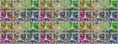 Tarafsız renklerde çiçekler. Raster illüstrasyonunda kusursuz çiçek deseni. Renkli Yaz Temalı Kusursuz Arkaplan. Düz Çiçek Elementleri Tasarımı.