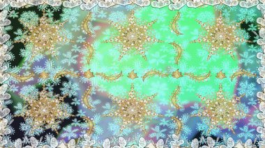 Kusursuz altın desen. Altın elementlerle nötr renklerde altın desen. Raster doğulu süsü.