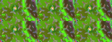 Raster illüstrasyonu. Kar tanesi rengarenk desen. Kar taneleri deseni. Soyut kar taneleri arkaplanda izole edilmiş düz dizayn. Raster kar taneleri arkaplanı.