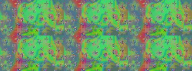 Çiçekli eskiz deseni. Yeşil renkli çiçekler. El çizimi. Suluboya çizimi.