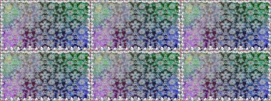 Gri renkli çiçekler. Kumaş desenli papatya çiçekleri ayrıntıları.